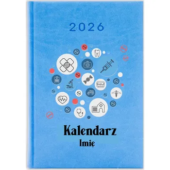 Kalendář Knižkový kalendář 2026 A5 FunnyCase modrý