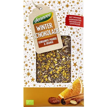 Čokoláda Čokoláda pomeranč a mandle 100 g BIO DENNREE
