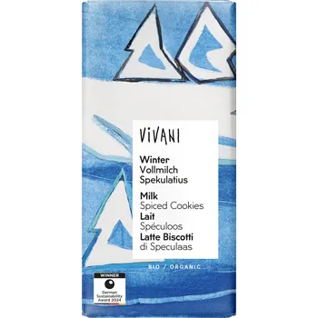 Čokoláda Čokoláda mléčná zimní 100 g BIO VIVANI