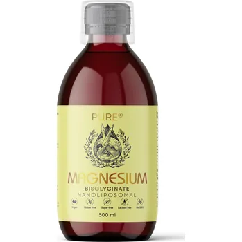 PURE Nanolipozomální MAGNESIUM BISGLYCINAT Objem: 250 ml