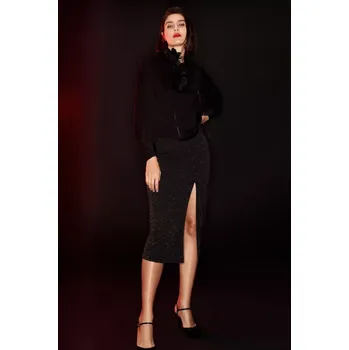 Dámská sukně Černá midi sukně Marisse Marisse černá 3387409