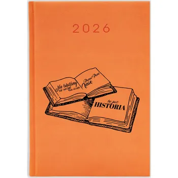 Kalendář Knižkový kalendář 2026 A5 FunnyCase modrý