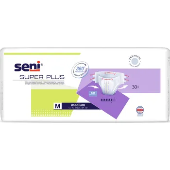 Seni Super Plus absorpční plenkové kalhotky s lepítky velikost M, 30 ks