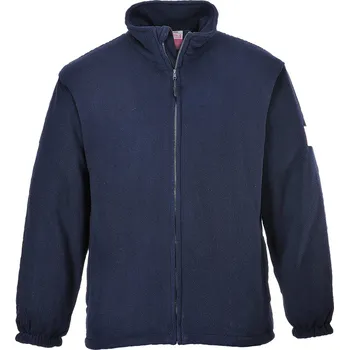 Pláštěnka PORTWEST Fleece Flame Resistant Anti Static Velikost: M, Barva: námořní modrá