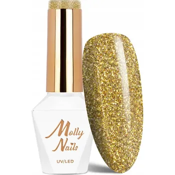 Lak na nehty Hybridní lak na nehty MOLLYNAILS 8g Story Time Secret Sights Č. 621