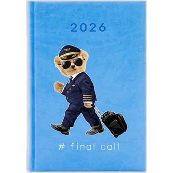 Kalendář Knižkový kalendář 2026 A5 FunnyCase modrý