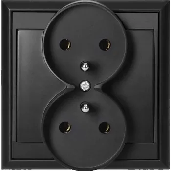 Elektrická zásuvka Elektrická Zásuvka Abex černá
