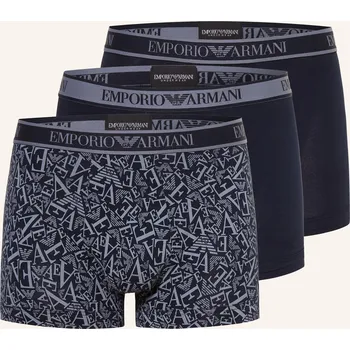 Pánské spodní prádlo Emporio Armani Pánské Boxerky, 3 Kusy V Balení, tmavě modrá /...