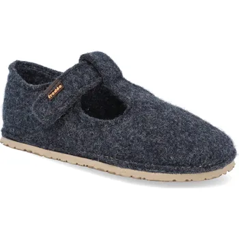 Dívčí obuv Barefoot dětské přezůvky Froddo - Flexy Wooly Dark Blue modré Velikost: 24