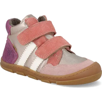 Dívčí zimní obuv Barefoot dětské zimní boty Koel - Kali Suede Tex Champagne širší růžové Velikost: 25