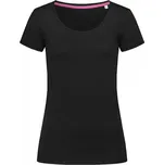 Stedman Tričko s hlubokým výstřihem a úzkým žebrovaným límcem Barva: Černá, Velikost: XS S9120