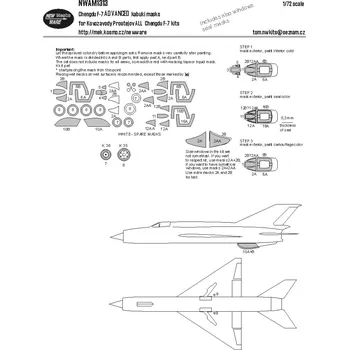 Plastikový model 1/72 Mask Chengdu F-7 ADVANCED (KPM)