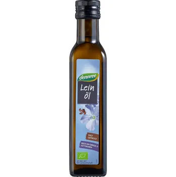 Rostlinný olej Olej lněný za studena lisovaný 250 ml BIO DENNREE