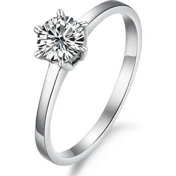 Módní doplněk Troli Ocelový prsten s krystalem KRS-126 54 mm + 2 měsíce na vrácení zboží