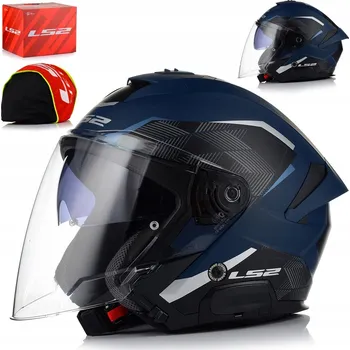 Helma na motorku MOTOCYKLOVÁ PŘILBA OTEVŘENÁ | LS2 OF618 VERSO II | LEHKÁ PŘILBA NA SKÚTR CHOPPER S CLONOU