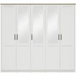 Black Red White LOKSA šatní skříň SZF2D3M borovice bílá andersen