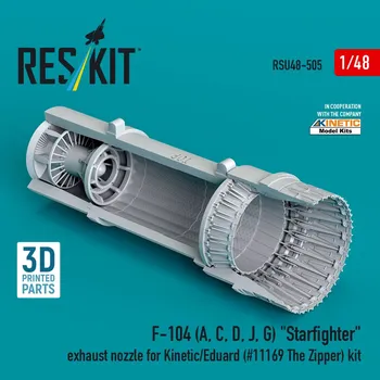 Plastikový model 1/48 F-104 A,C,D,J,G exhaust nozzle (KIN/EDU)