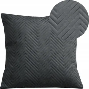 Polštář Polštář do obývacího pokoje Ozdobný Polštář 40x40 Prošívaná Cikcak Šedá