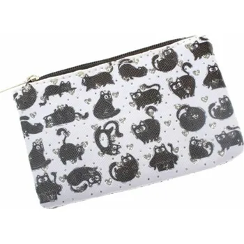 Peněženka Casa de Engel Dívčí Kosmetická taštička se zipem - kočky, 1/300 Fialová UNI (2882113)