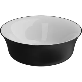 Umyvadlo na desku Flut, keramické, dvoubarevné, 42x42 cm, FLLAVFSRO42BI000003