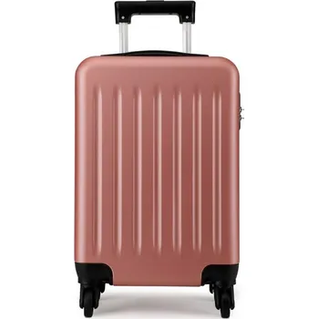 Zlato-růžový odolný plastový cestovní kufr "Defender" - vel. XL
