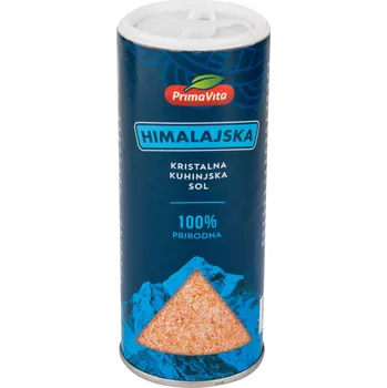 Koření Sůl himálajská růžová jemná 200&nbsp;g PRIMA&nbsp;VITA