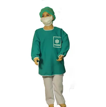 Karnevalový kostým Kostým LÉKAŘ CHIRURG rouška plášť doktor 110-116 mikina-