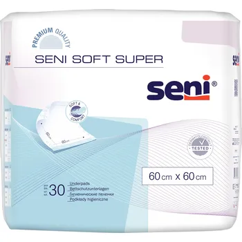 Inkontinenční podložka Seni Soft Super hygienické absorpční podložky 60 x 60 cm, 30 ks