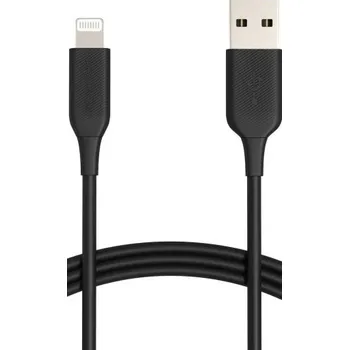 Datový kabel Kabel SilverCrest USB - Apple Lightning 1,27 m černý