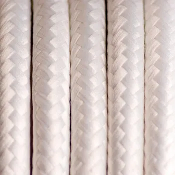 elektrický kabel Polyesterový kabel bílý 2x0,75mm²