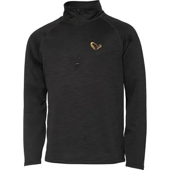 Rybářské oblečení Savage Gear Mikina Regenerator Half Zip Fleece Kombu Green Velikost: L