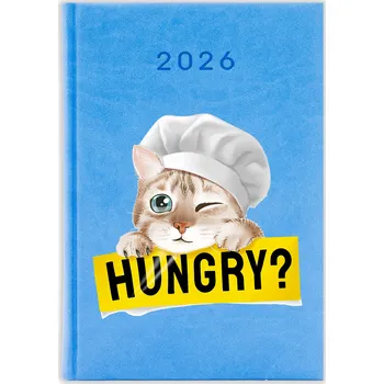 Kalendář Knižkový kalendář 2026 A5 FunnyCase modrý