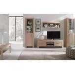 Jurek Obývací stěna Cezar 5 Vyberte odstín: sonoma, LED osvětlení: Včetně LED osvětlení