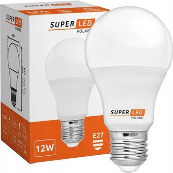 Žárovka LED žárovka SuperLED E27 12 W neutrální bílá 1140 lm mléčná