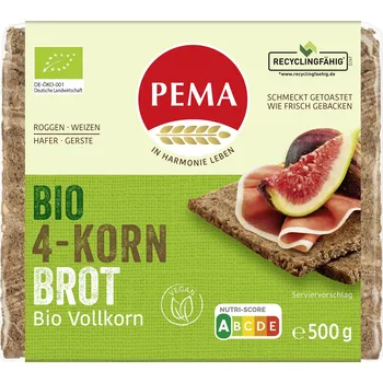 Trvanlivě pečivo Chléb vícezrnný 500 g BIO PEMA