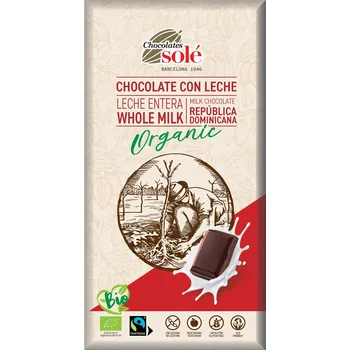 Čokoláda Čokoláda mléčná 39 % 100 g BIO SOLÉ