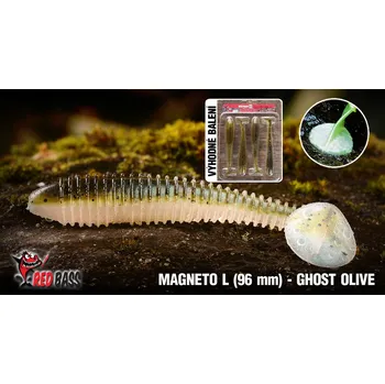 Umělá nástraha RedBass Ripper Magneto Ghost Olive varianta: 96 mm, 4 ks