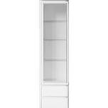 Black Red White KASPIAN vitrína REG1W2S bílá/bílá matná