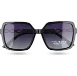 Černé oversized polarizační brýle „Chain"