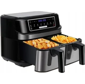 fritéza Horkovzdušná fritéza XXL 9L – 2 komory, zdravé smažení