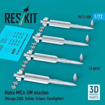 Plastikový model 1/72 Matra MICA-EM missiles (4 pcs.)