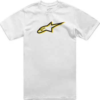 Pánské tričko Triko ageless shadow csf, alpinestars (bílá/černá, vel. 2xl)