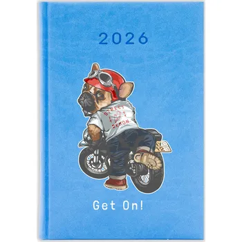 Kalendář Knižkový kalendář 2026 A5 FunnyCase modrý