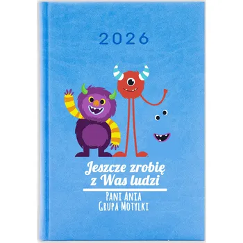 Kalendář Knižkový kalendář 2026 A5 FunnyCase modrý