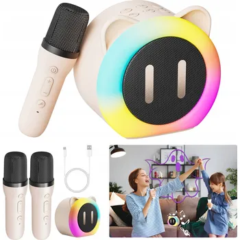 Mini Karaoke Set 2x Mikrofon + Bezdrátový Bluetooth Reproduktor