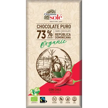 Čokoláda Čokoláda hořká s chilli 100 g BIO SOLÉ
