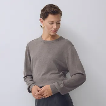 Pánský svetr Reserved - Svetr ze směsi kašmíru - béžová - 437GQ-80M - 437GQ-80M-M