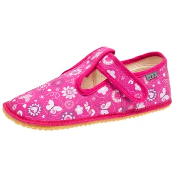 BEDA BAREFOOT dětské papučky - BF 060010/W Love Velikost: 24