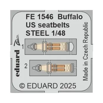 Plastikový model 1/48 Buffalo US seatbelts STEEL (TAM)