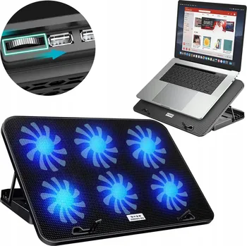 Strado Chladicí podložka pod notebook LED 15-18", regulace chlazení, tichá